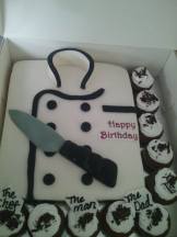 This chef's jacket Cake is only Ksh 3000